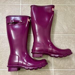 Hunter Kids Violet Rain Boots